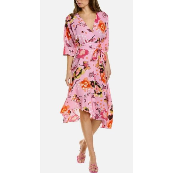 Diane Von Furstenberg Eloise Wrap Dress Small Silk Blend$438